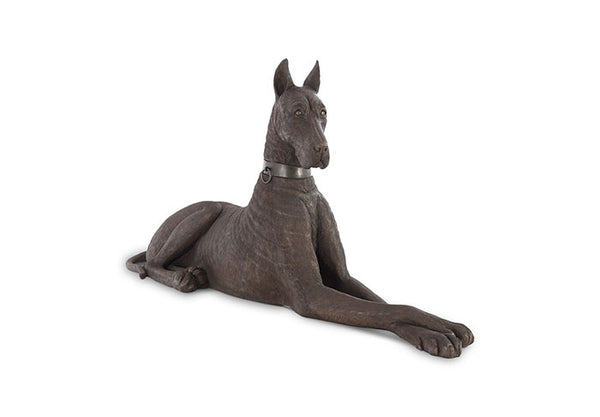 Great Dane Dog, Bronze, Left