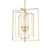Colleen Antiqued Gold Metal 4-Light Chandelier