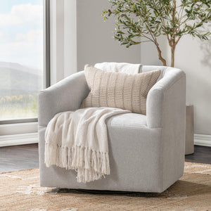 Vernon Swivel Chair in Elite-Gray with 360-Degree Swivel