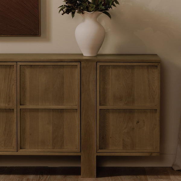 Moe's Henley Sideboard in Solid Oak, Brown