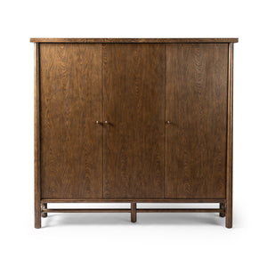 Renaud 3-Door Cabinet - Dark Toasted Oak Veneer