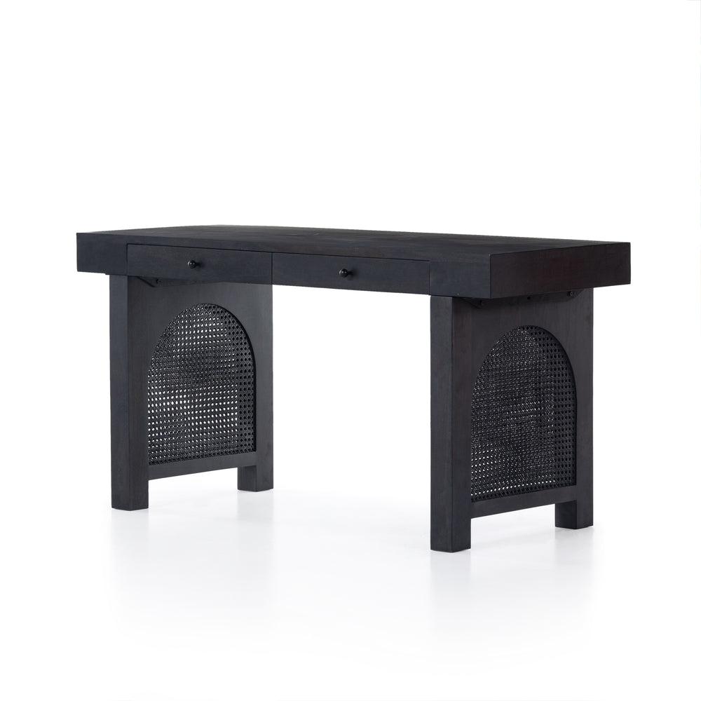 Tilda Desk In Black Wash Mango