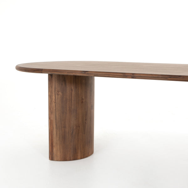 Paden Dining Table in Seasoned Brown Acacia