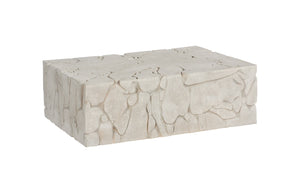 Chunk Coffee Table, Rectangle, Roman Stone