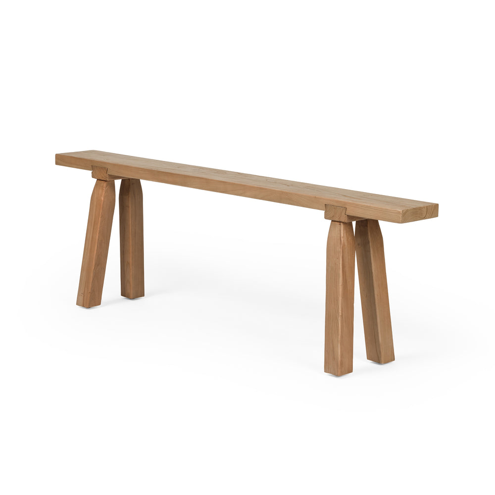 Lahana Accent Bench In Natural Elm