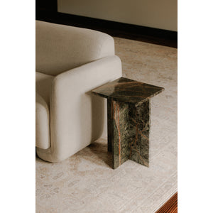 Moe's Blair Accent Table in Rainforest Green Marble