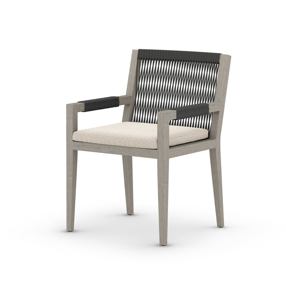 Sherwood Dining Armchair In Grey/Faye Sand