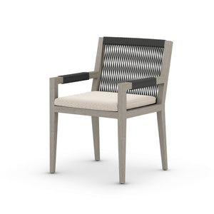 Sherwood Dining Armchair In Grey/Faye Sand