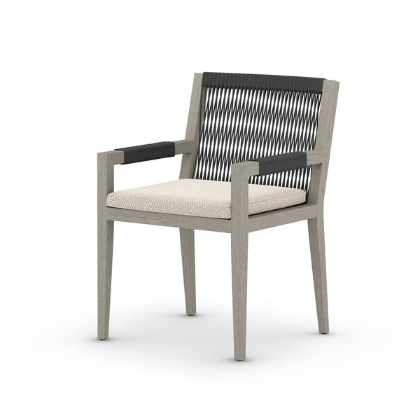 Sherwood Dining Armchair In Grey/Faye Sand