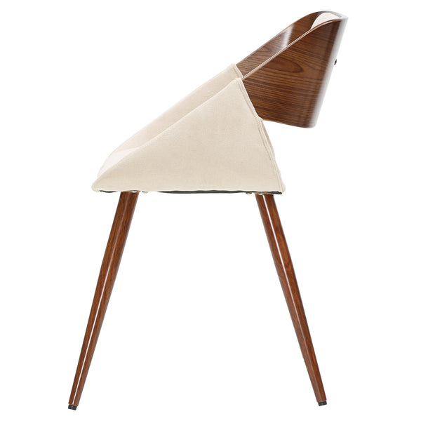 Cyprus Fabric Chair In Santorini Sand/Walnut