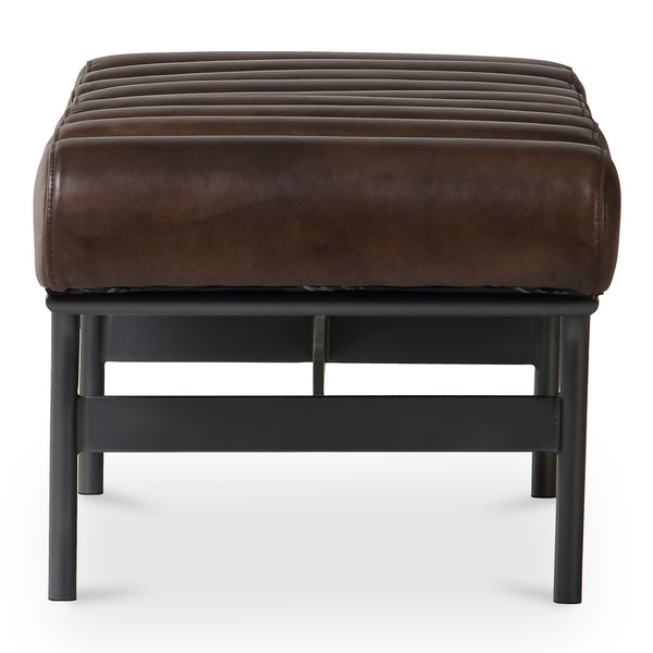 Moe's Harrison Dark Brown Leather Bench