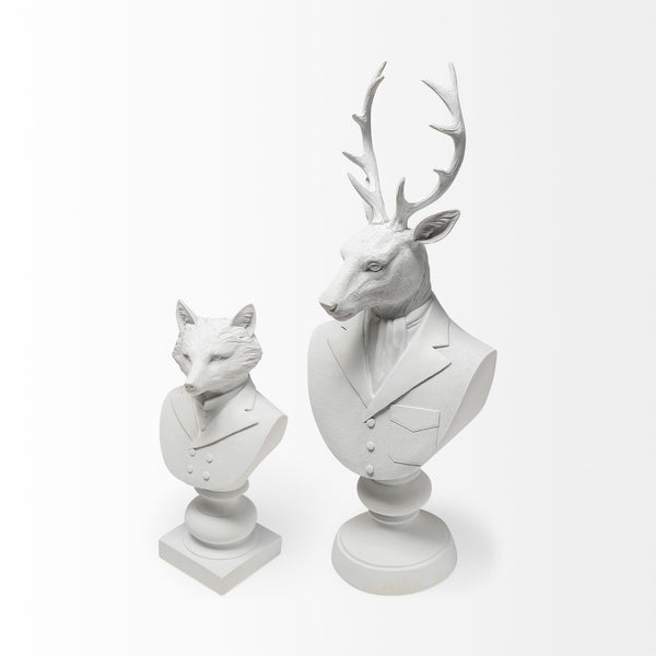 Murray 6L x 5W White Resin Business Fox