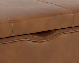 KAEL STORAGE BENCH - TOBACCO TAN