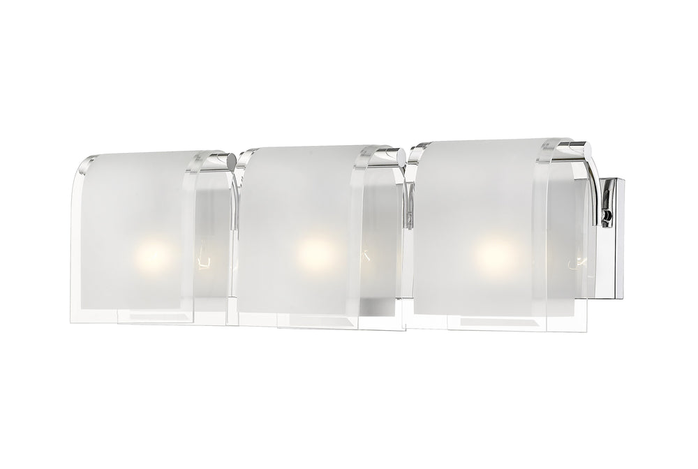 Zephyr 3 Light Vanity  in Chrome Finish