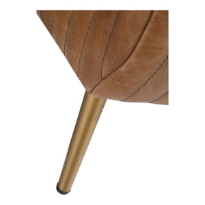 Moe's Endora Open Road Brown Leather Bench