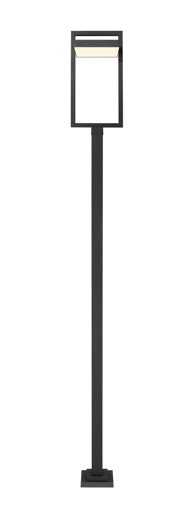 Luttrel 1 Light Outdoor Post Mounted Fixture in Black Finish