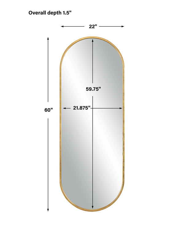 Varina Tall Gold Mirror