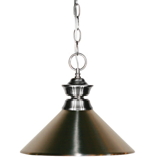 Pendant Lights 1 Light Pendant in Brushed Nickel Finish