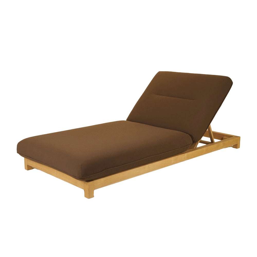 Enzo Outdoor Adjustable Lounge Chair in Brown