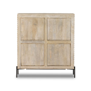 Raffael Bar Cabinet In Carvd Stonewash Grey