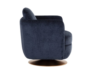 GILLEY SWIVEL LOUNGE CHAIR - BERGEN NAVY