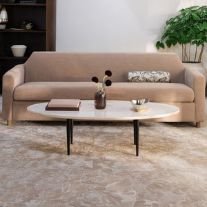 Moe's Winona Coffee Table in Botticino Beige Marble