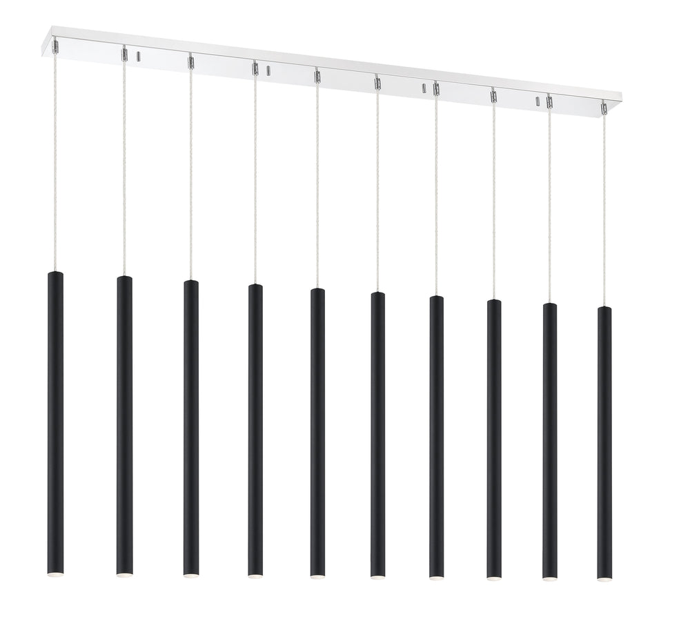 Forest 10 Light Island/Billiard in Chrome Finish
