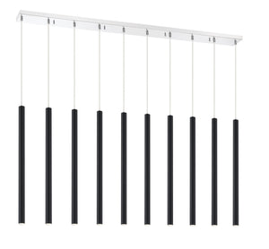 Forest 10 Light Island/Billiard in Chrome Finish