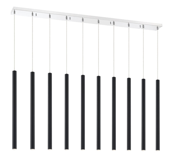 Forest 10 Light Island/Billiard in Chrome Finish