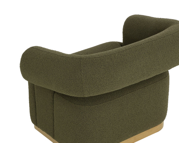 AGGIE SWIVEL LOUNGE CHAIR - COPENHAGEN OLIVE