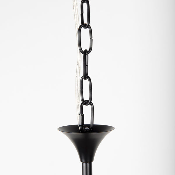 Gabriel Large Matte Black Chandelier