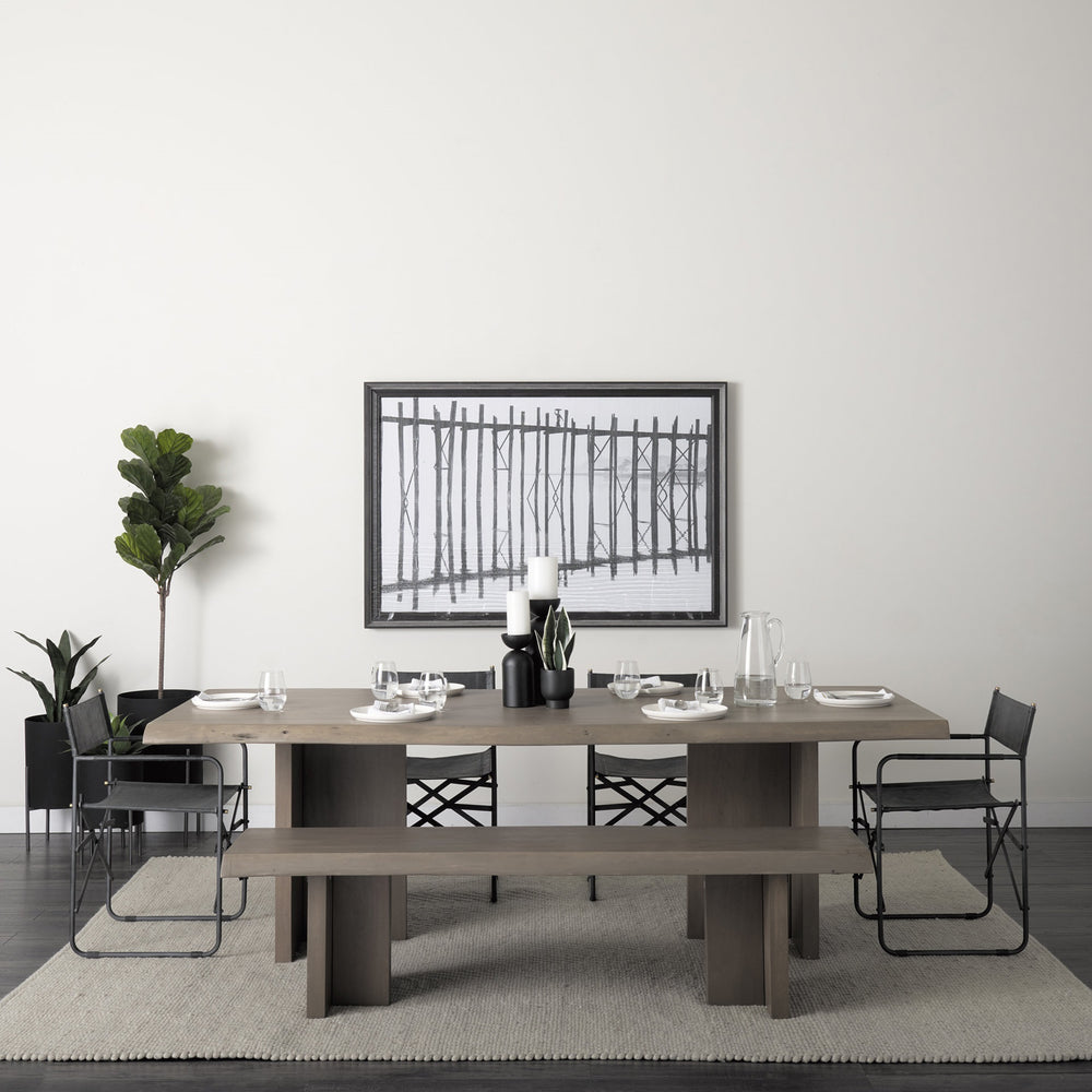 Konstantin 70.0 x 18.0 x 18.0 Medium Brown Wood W/ Live Edge Bench