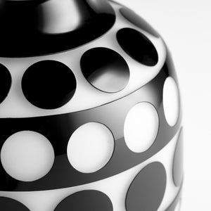Small Petroglyph Vase in Black and White