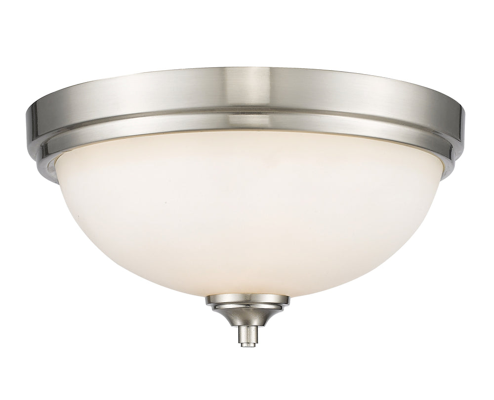 Bordeaux 2 Light Flush Mount  in Brushed Nickel Finish