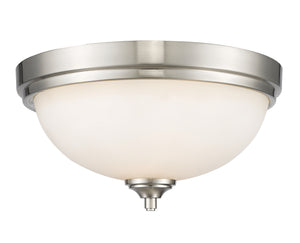 Bordeaux 2 Light Flush Mount  in Brushed Nickel Finish
