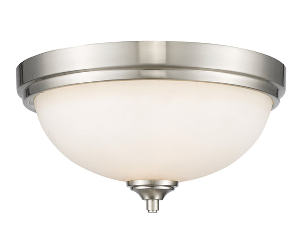 Bordeaux 2 Light Flush Mount  in Brushed Nickel Finish