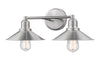 Casa 2 Light Vanity in Brushed Nickel Finish