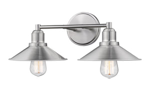 Casa 2 Light Vanity in Brushed Nickel Finish