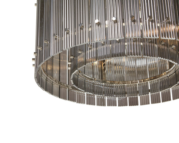 KORE CHANDELIER - SMALL - NICKEL - SMOKE GREY