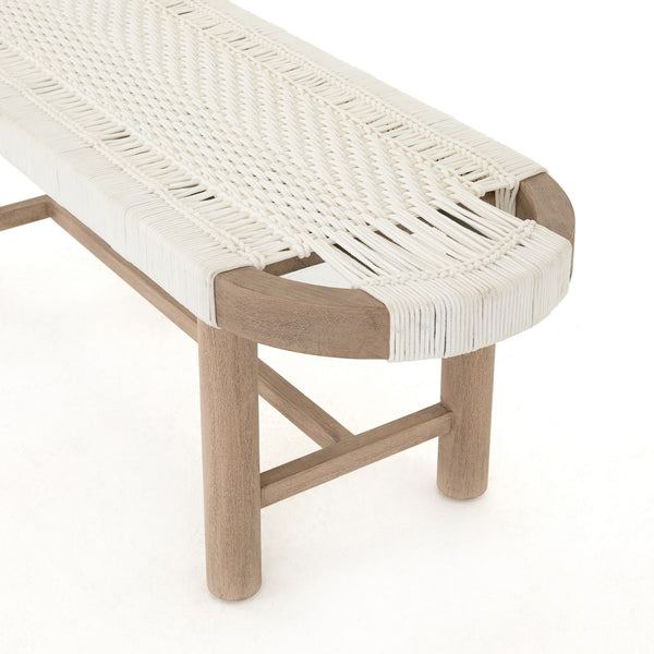 Sumner Outdoor Bench In Washed Brown
