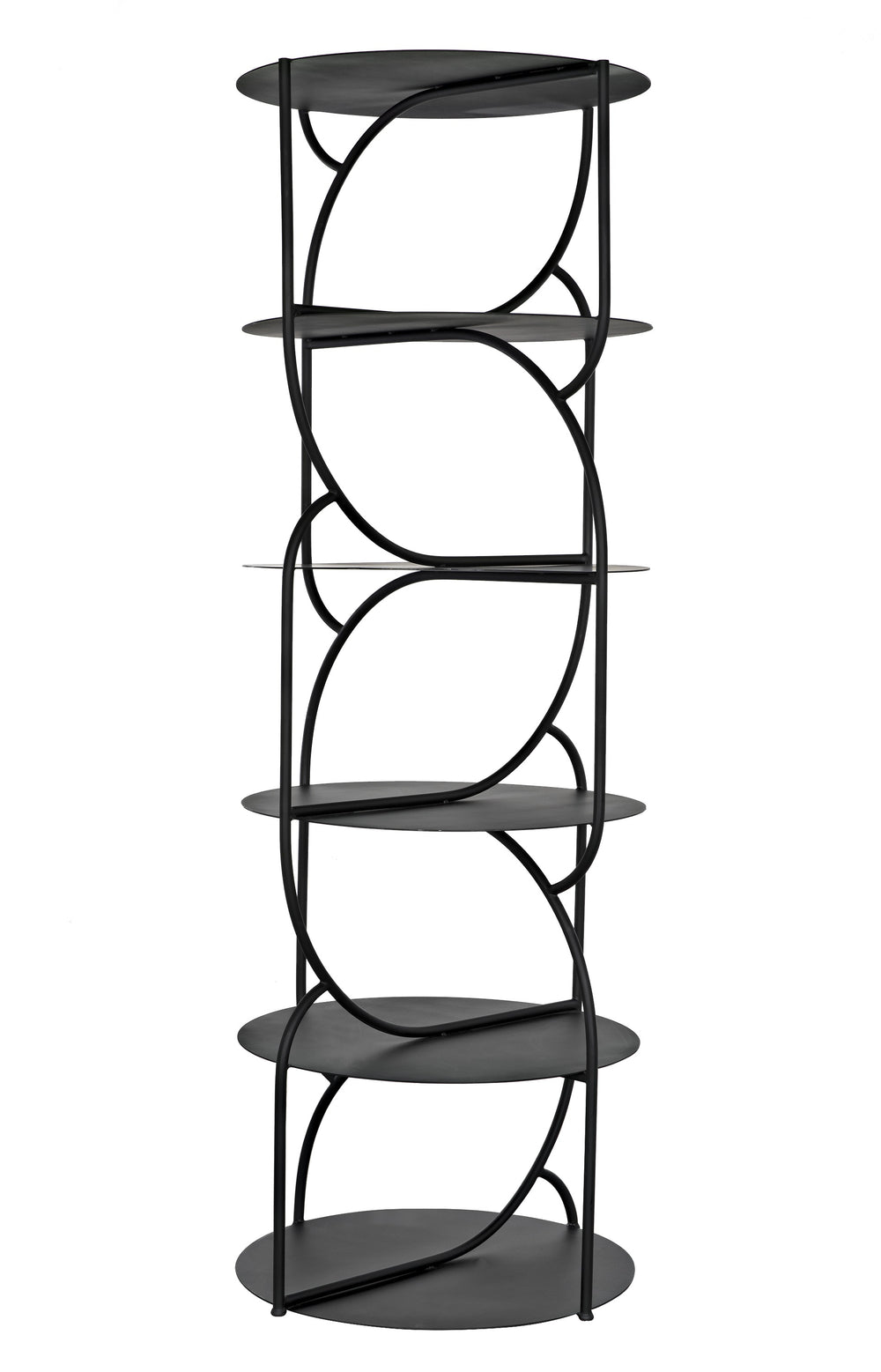Rain Industrial Steel Shelf in Matte Black