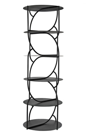 Rain Industrial Steel Shelf in Matte Black