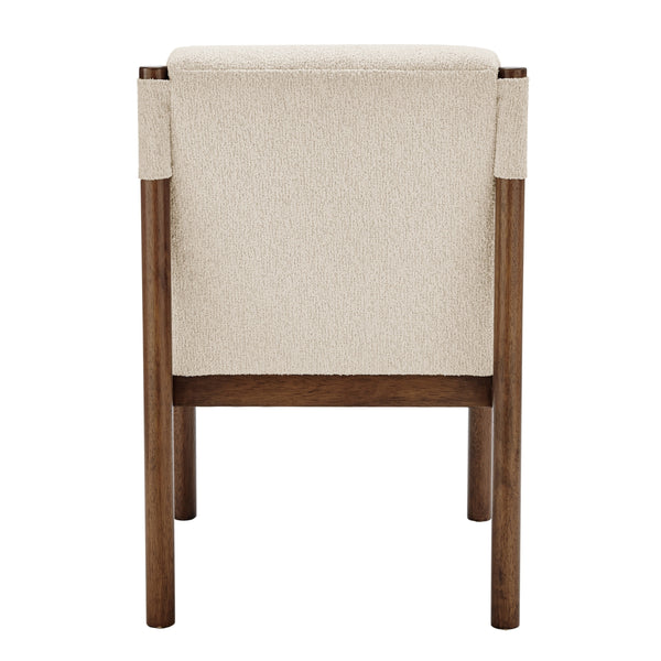 Micah Boucle Dining Side Chair, Palladian Beige