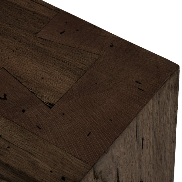 Abaso Large Accent Bench In Ebn Rstic