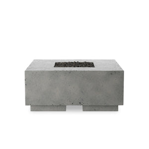 Donovan Outdoor Fire Table In Pewter Concrete
