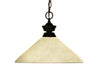 Chance/Bourbon 1 Light Pendant in Bronze Finish
