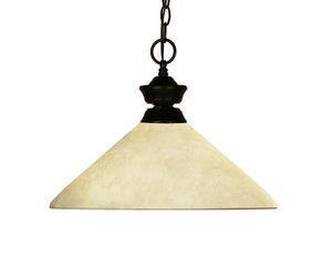 Chance/Bourbon 1 Light Pendant in Bronze Finish