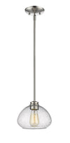 Amon 1 Light Mini Pendant in Brushed Nickel Finish