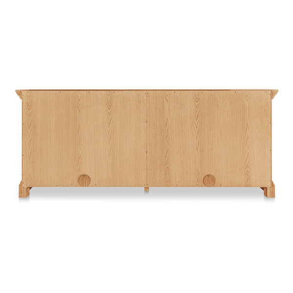 Moe's Raymond Sideboard Natural Oak with Glass Front