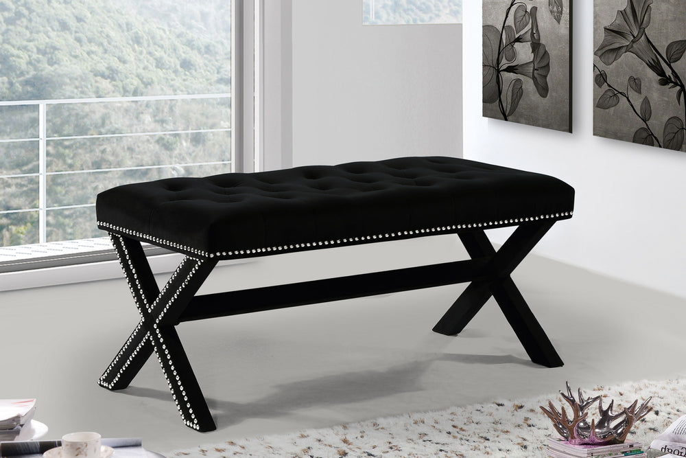 Herbert Bench In Black Velvet